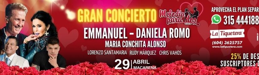 CONCIERTO MELODÍA PARA DOS 20 AÑOS